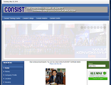 Tablet Screenshot of consist.com.my